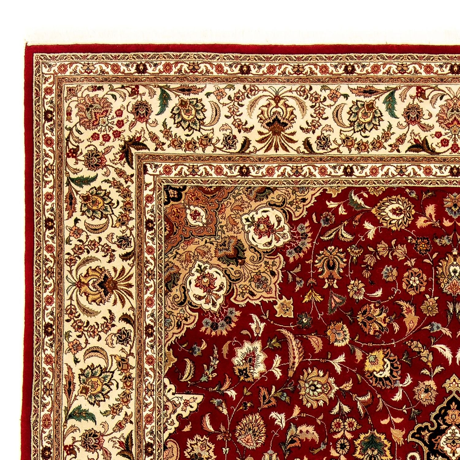 Tappeto Persero - Tabriz - Reale - 348 x 252 cm - rosso scuro