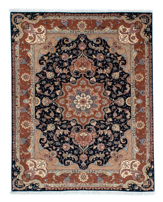 Tappeto Persero - Tabriz - Reale - 200 x 155 cm - blu scuro