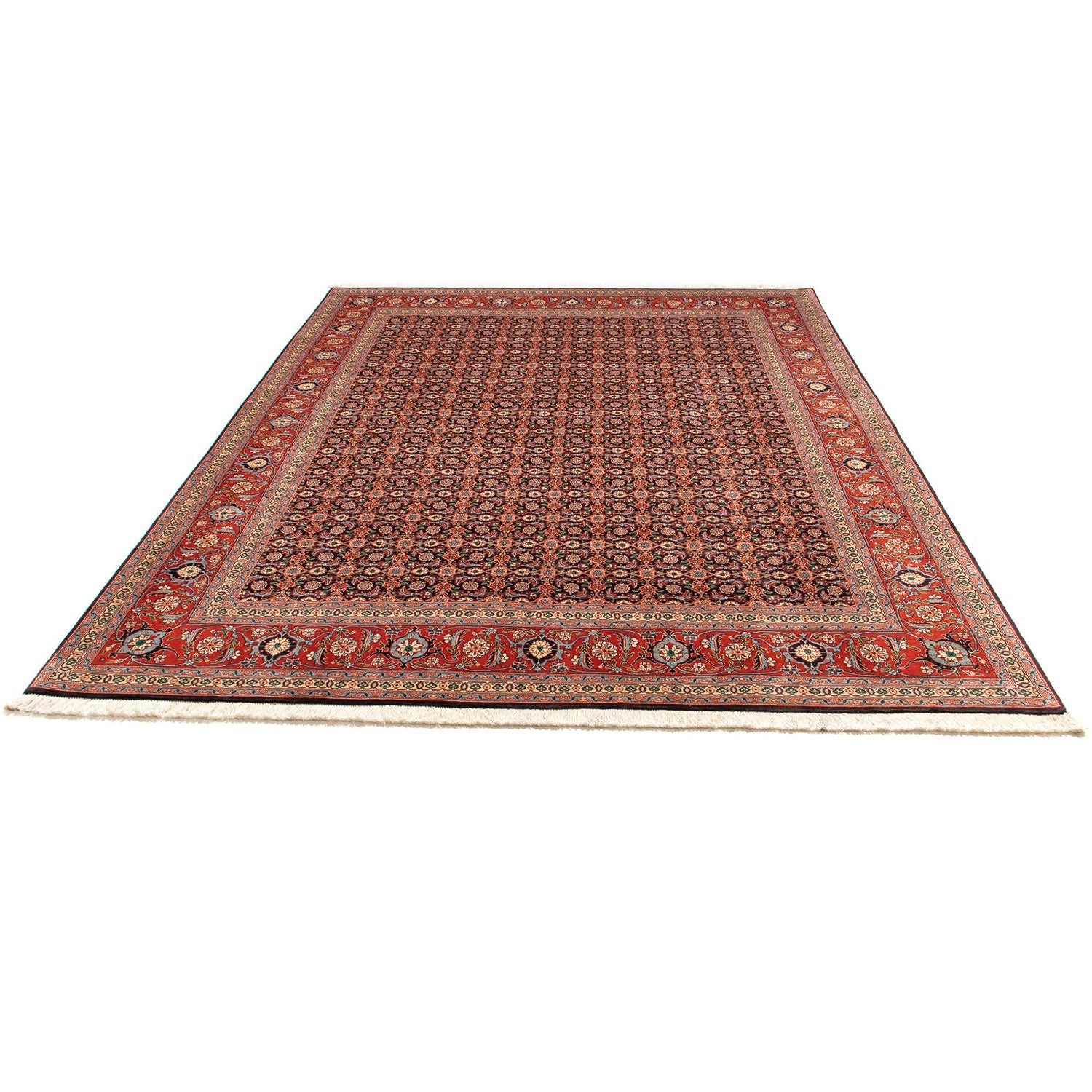 Tappeto Persero - Tabriz - 252 x 201 cm - blu scuro