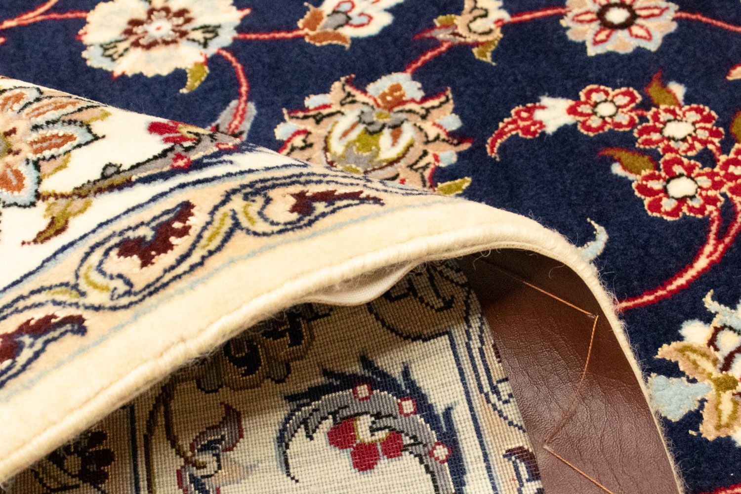Tappeto Persero - Isfahan - Premio - 171 x 108 cm - blu scuro
