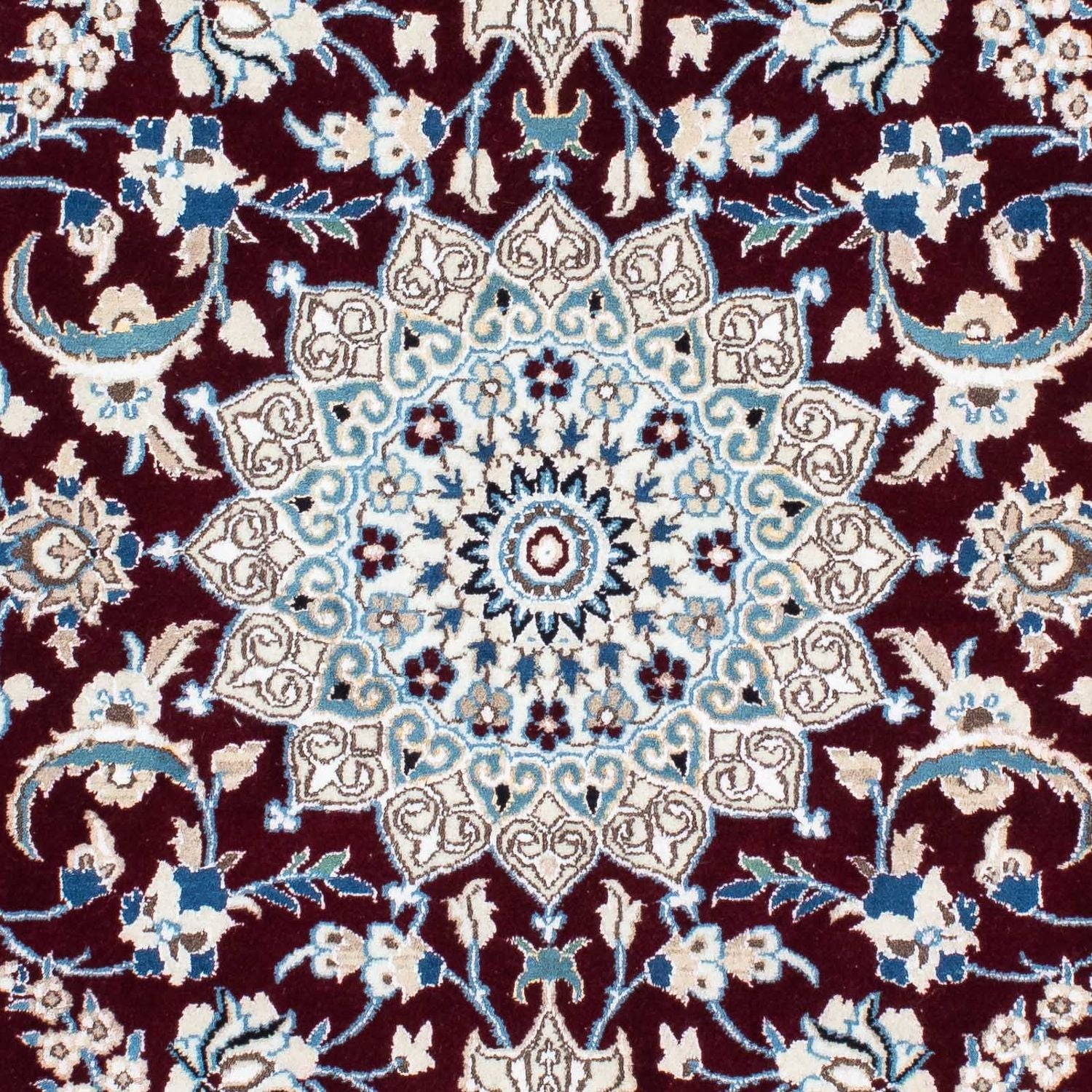 Tappeto Persero - Nain - Reale - 182 x 110 cm - rosso scuro