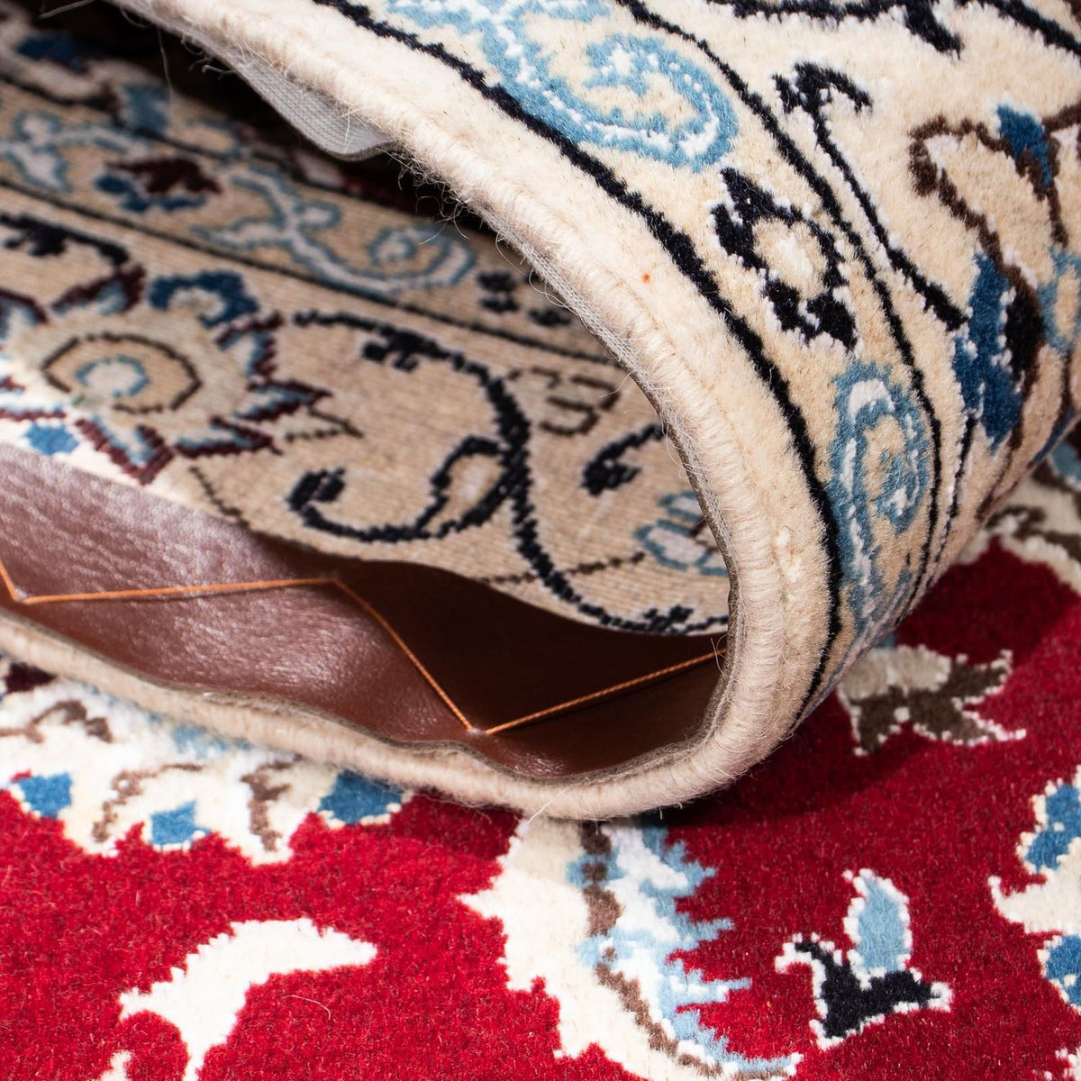 Tappeto corsia Tappeto Persero - Nain - Reale - 177 x 107 cm - rosso scuro