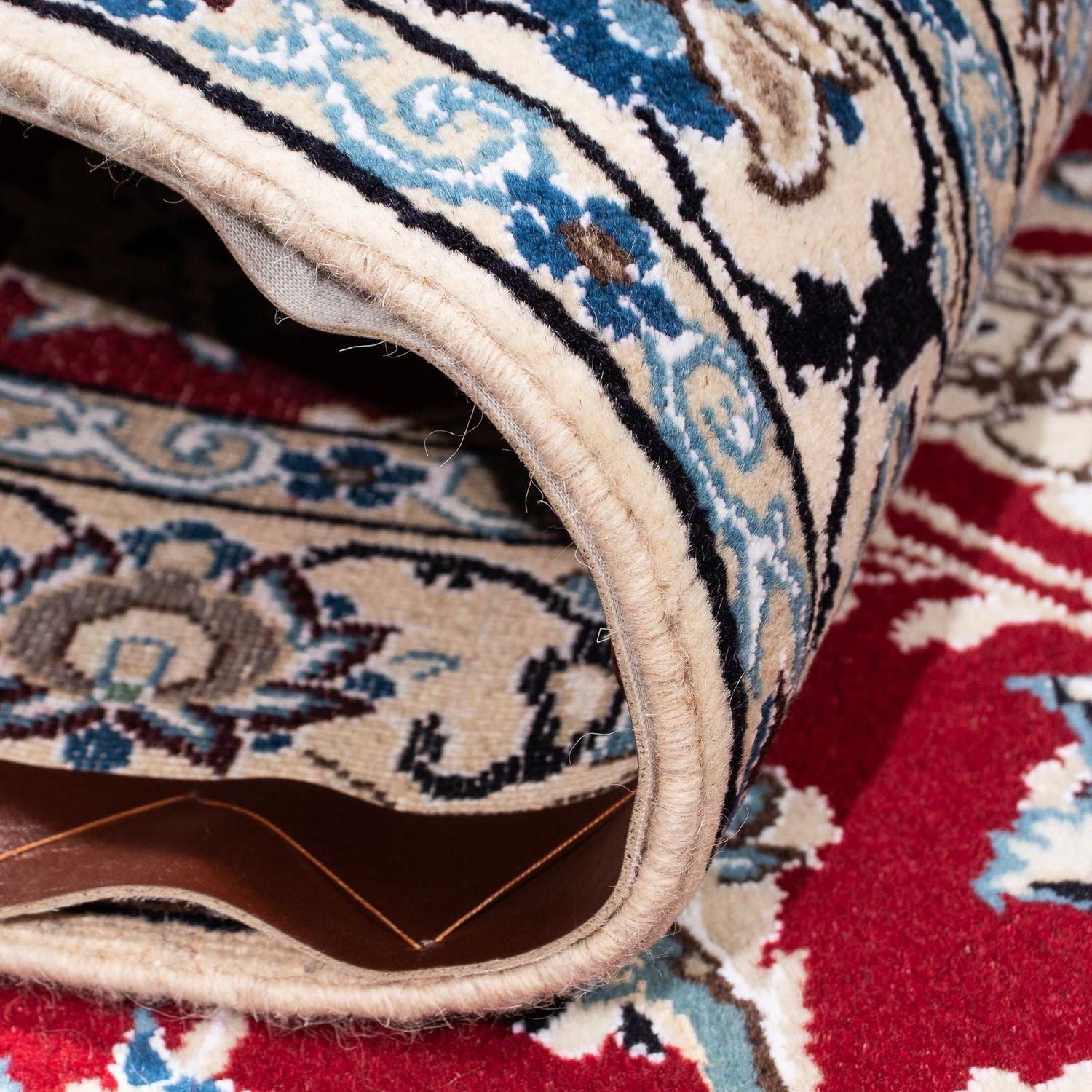 Tappeto Persero - Nain - Reale - 169 x 113 cm - rosso scuro