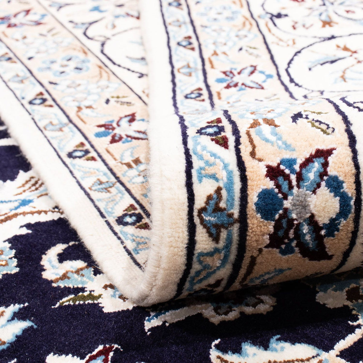 Tappeto Persero - Nain - Reale - 251 x 200 cm - blu scuro