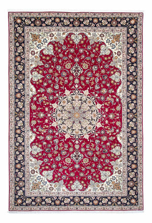 Tappeto Persero - Tabriz - Reale - 300 x 203 cm - rosso scuro