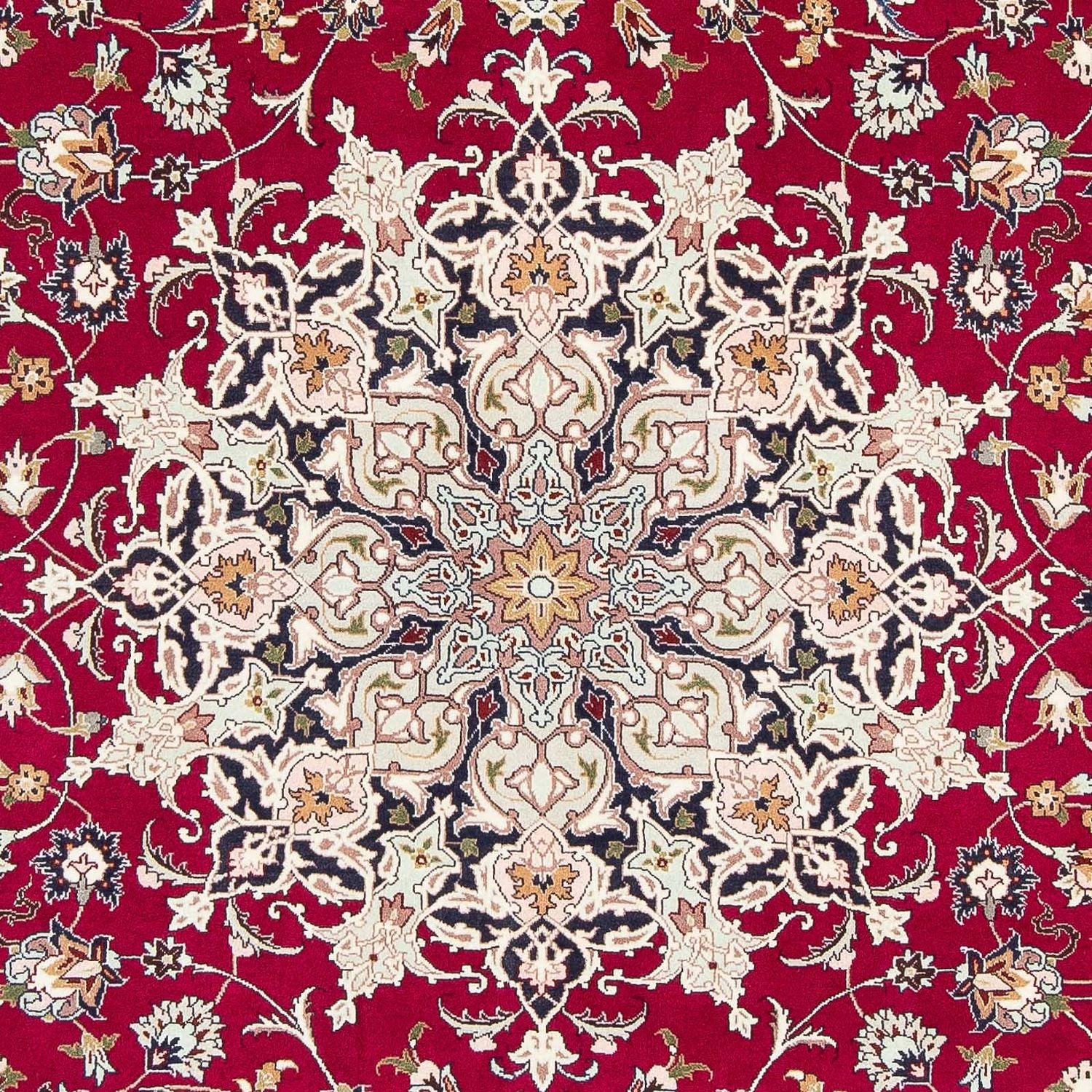 Tappeto Persero - Tabriz - Reale - 300 x 203 cm - rosso scuro