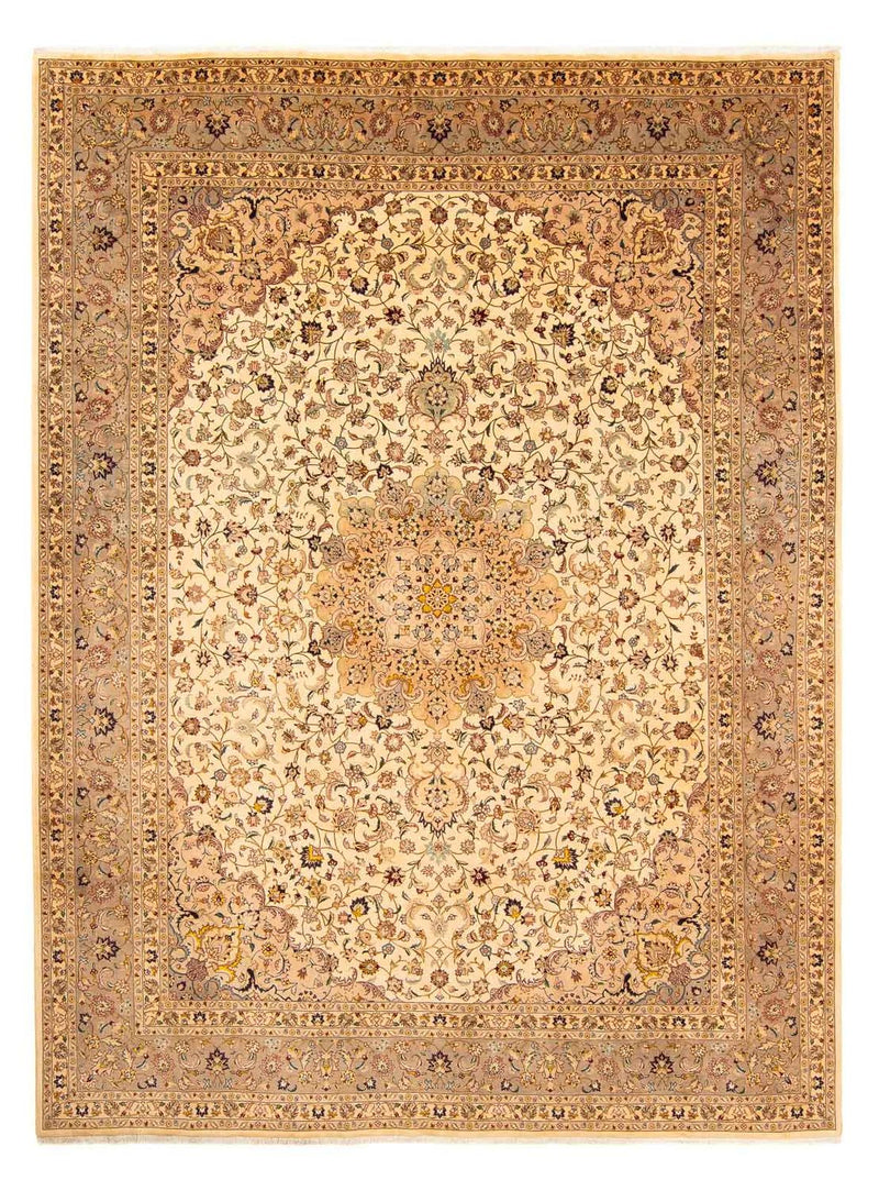 Tappeto Persero - Tabriz - 377 x 298 cm - marrone chiaro