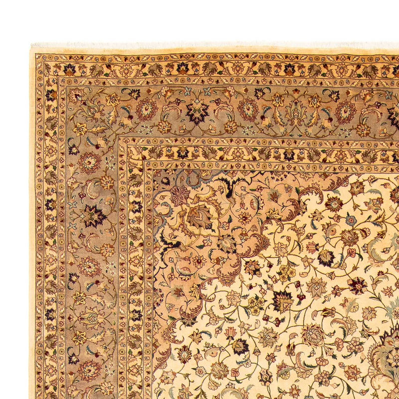 Tappeto Persero - Tabriz - 377 x 298 cm - marrone chiaro