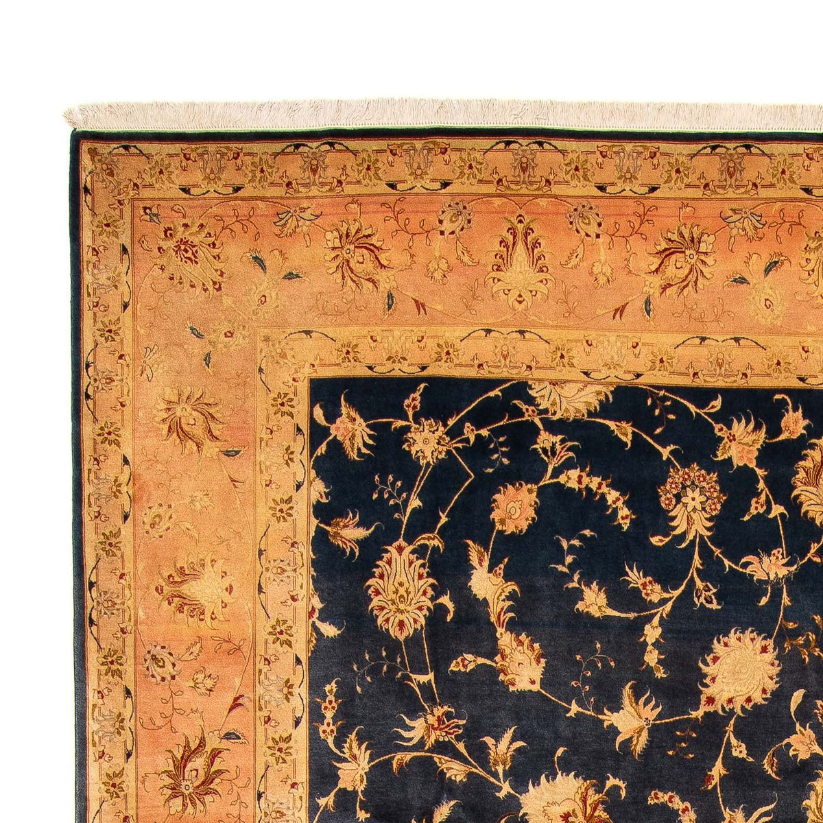 Tappeto Persero - Tabriz - Reale - 415 x 298 cm - blu scuro