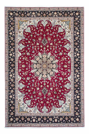 Tappeto Persero - Tabriz - Reale - 307 x 204 cm - rosso scuro