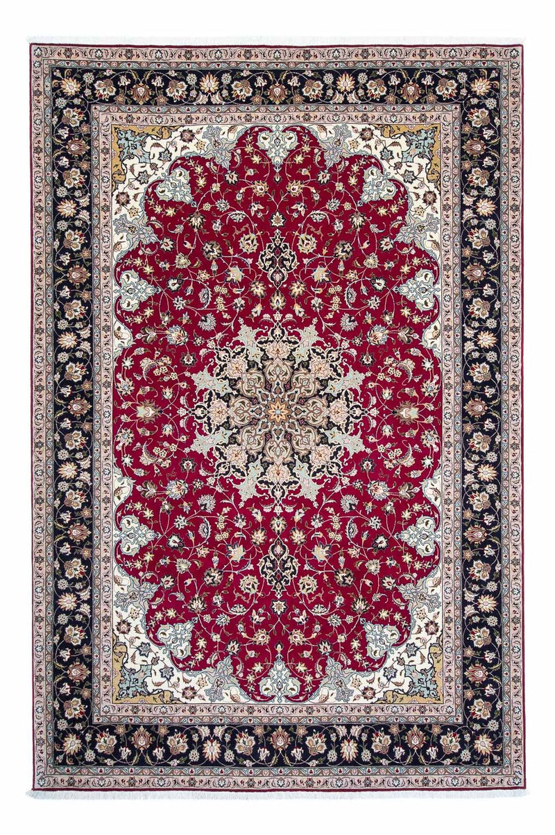 Tappeto Persero - Tabriz - Reale - 307 x 204 cm - rosso scuro