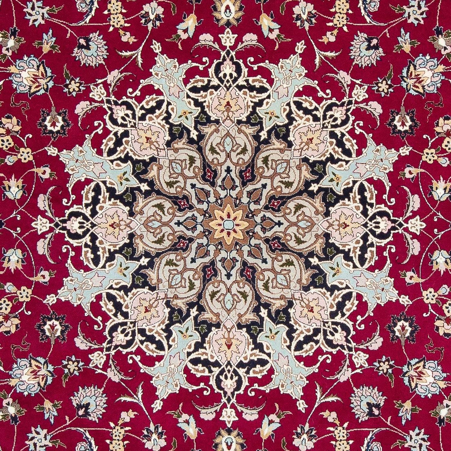 Tappeto Persero - Tabriz - Reale - 307 x 204 cm - rosso scuro