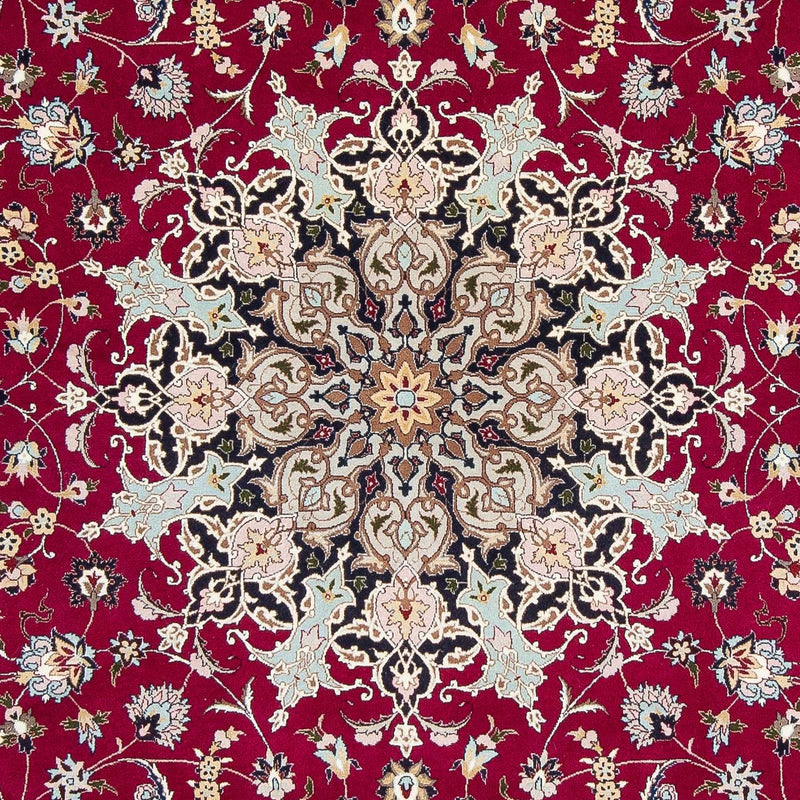 Tappeto Persero - Tabriz - Reale - 307 x 204 cm - rosso scuro