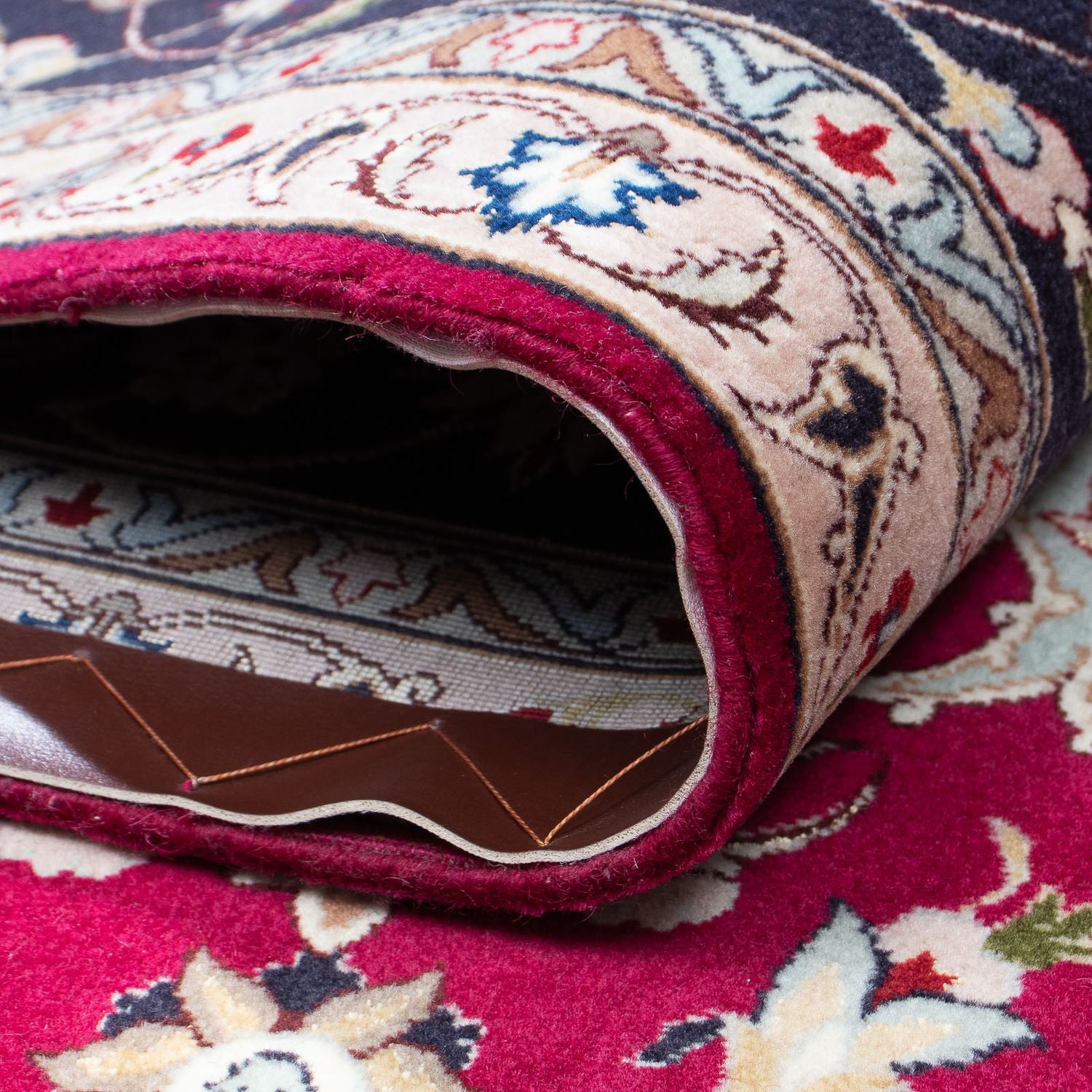 Tappeto Persero - Tabriz - Reale - 307 x 204 cm - rosso scuro
