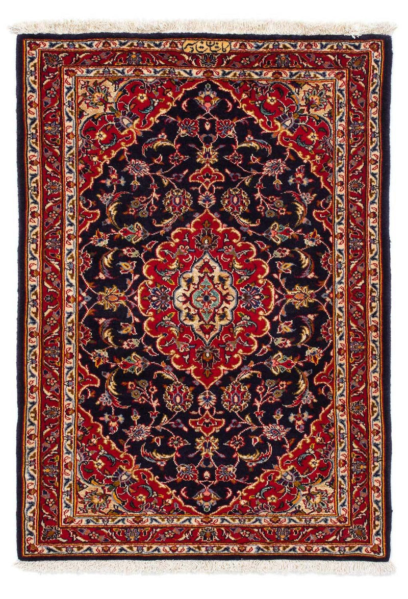 Tappeto Persero - Keshan - 116 x 78 cm - blu scuro