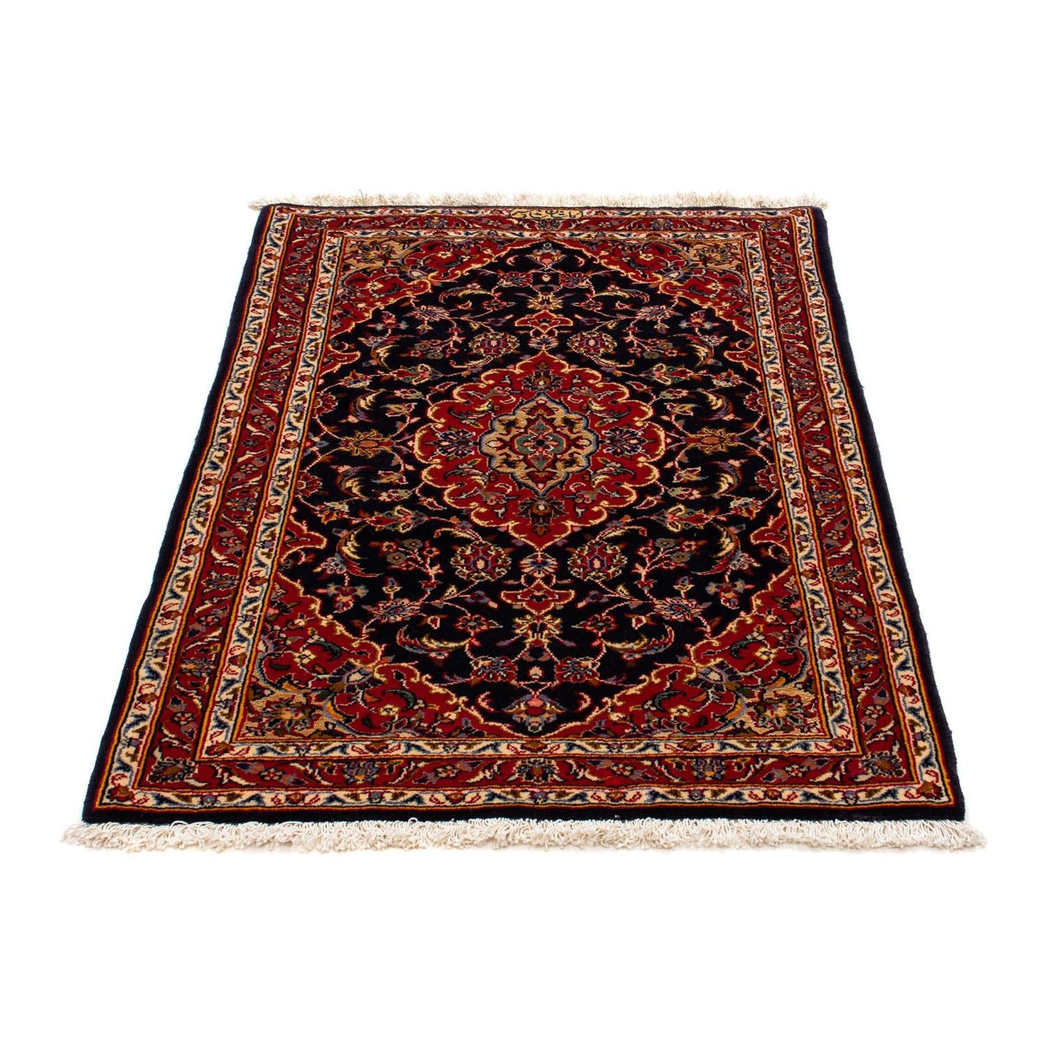 Tappeto Persero - Keshan - 116 x 78 cm - blu scuro