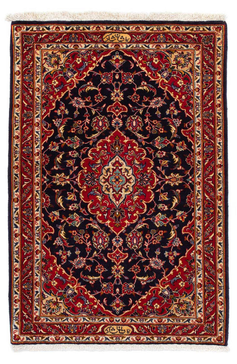 Tappeto Persero - Keshan - 118 x 80 cm - blu scuro
