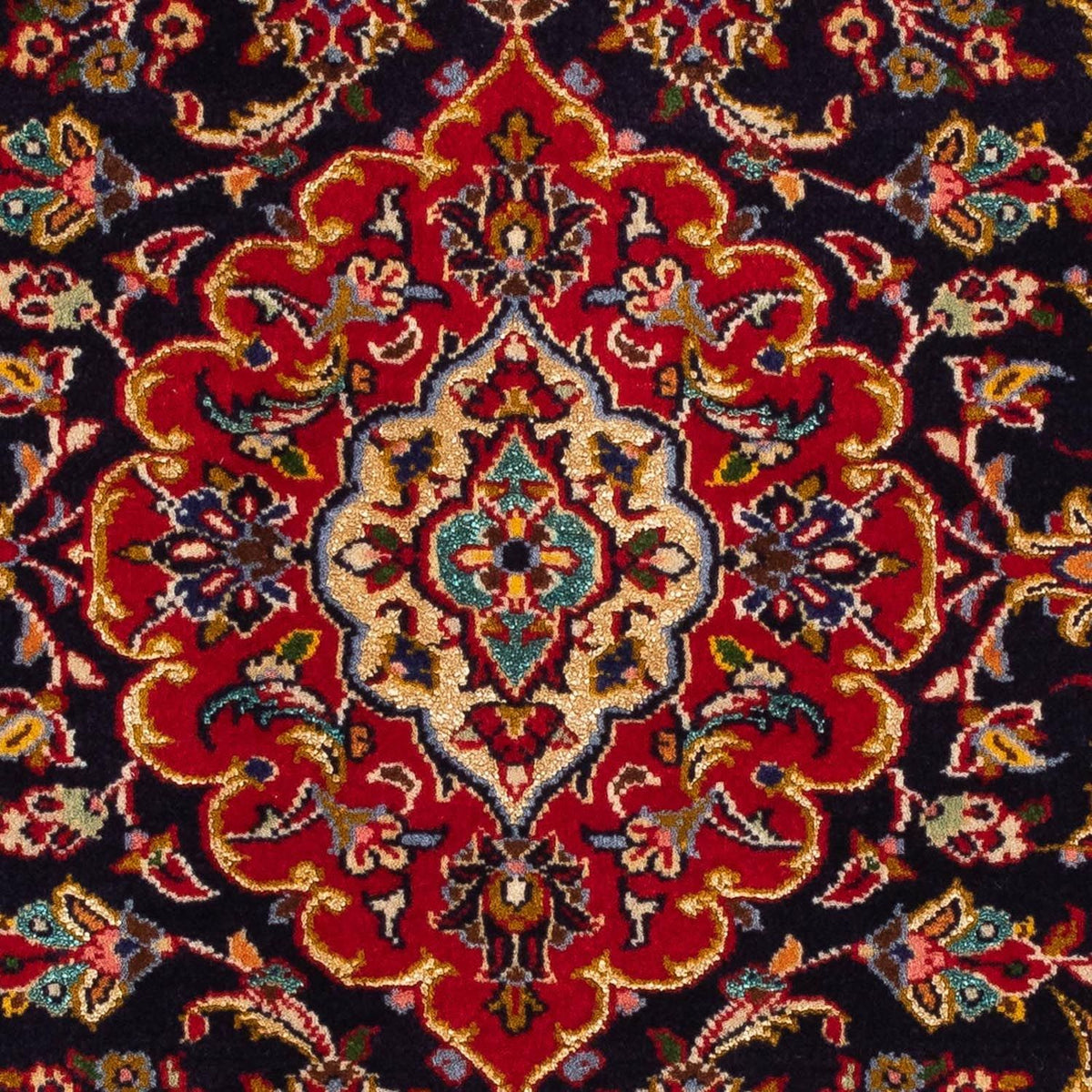 Tappeto Persero - Keshan - 118 x 77 cm - blu scuro