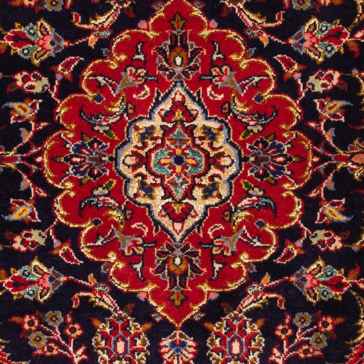 Tappeto Persero - Keshan - 121 x 79 cm - blu scuro