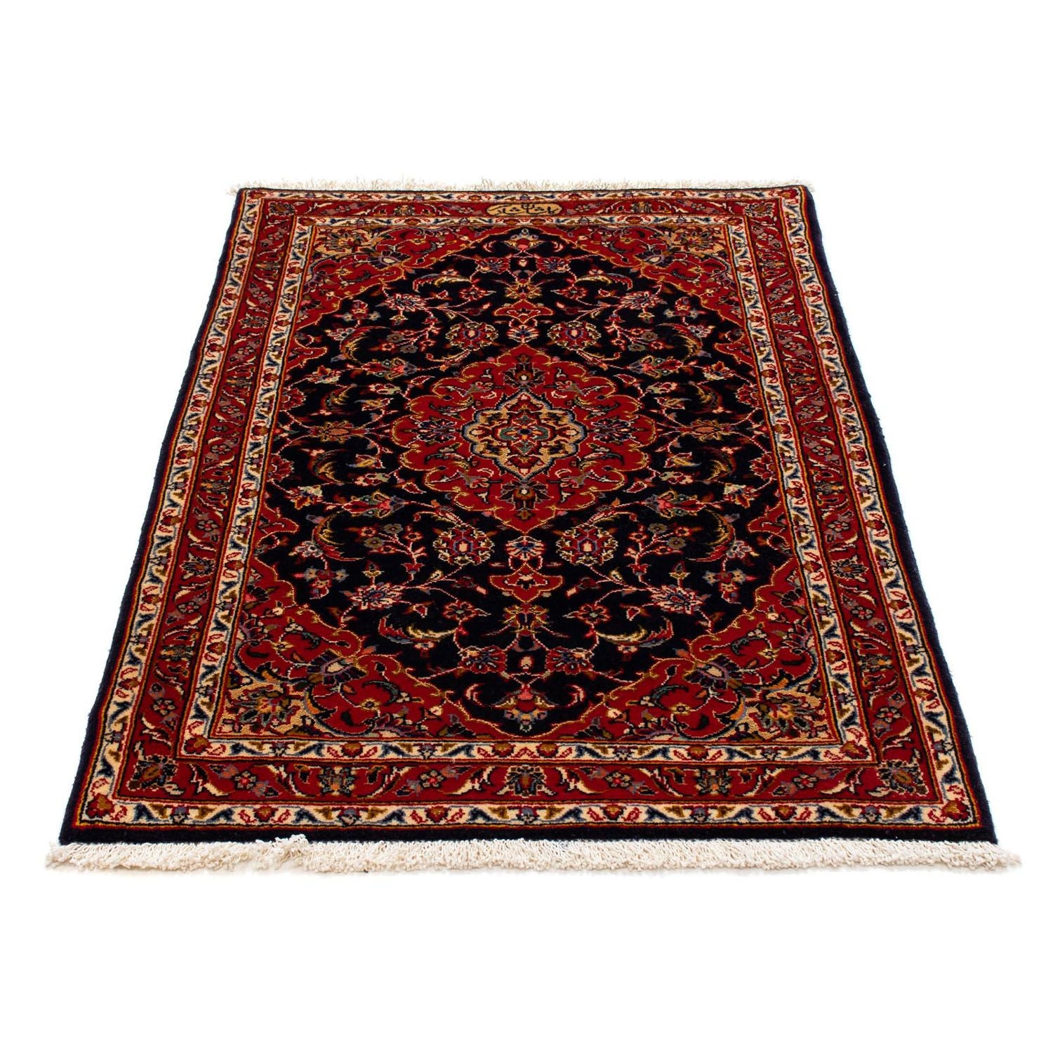Tappeto Persero - Keshan - 121 x 79 cm - blu scuro