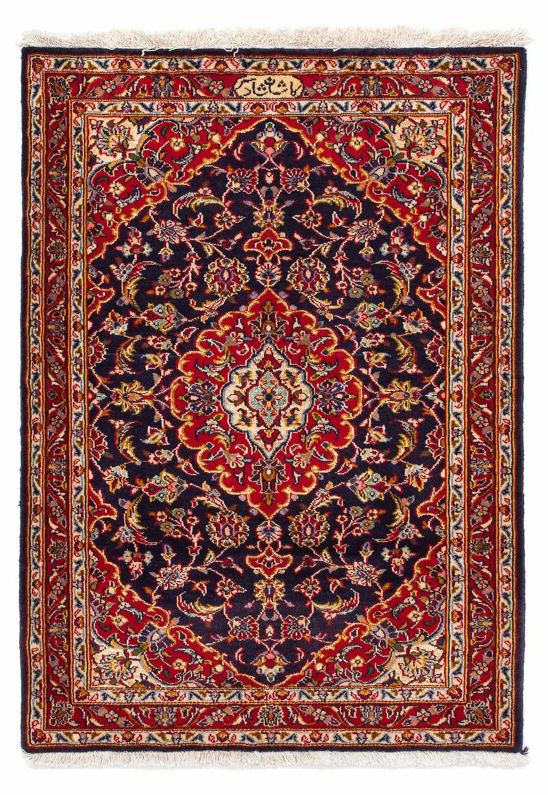 Tappeto Persero - Keshan - 113 x 78 cm - blu scuro