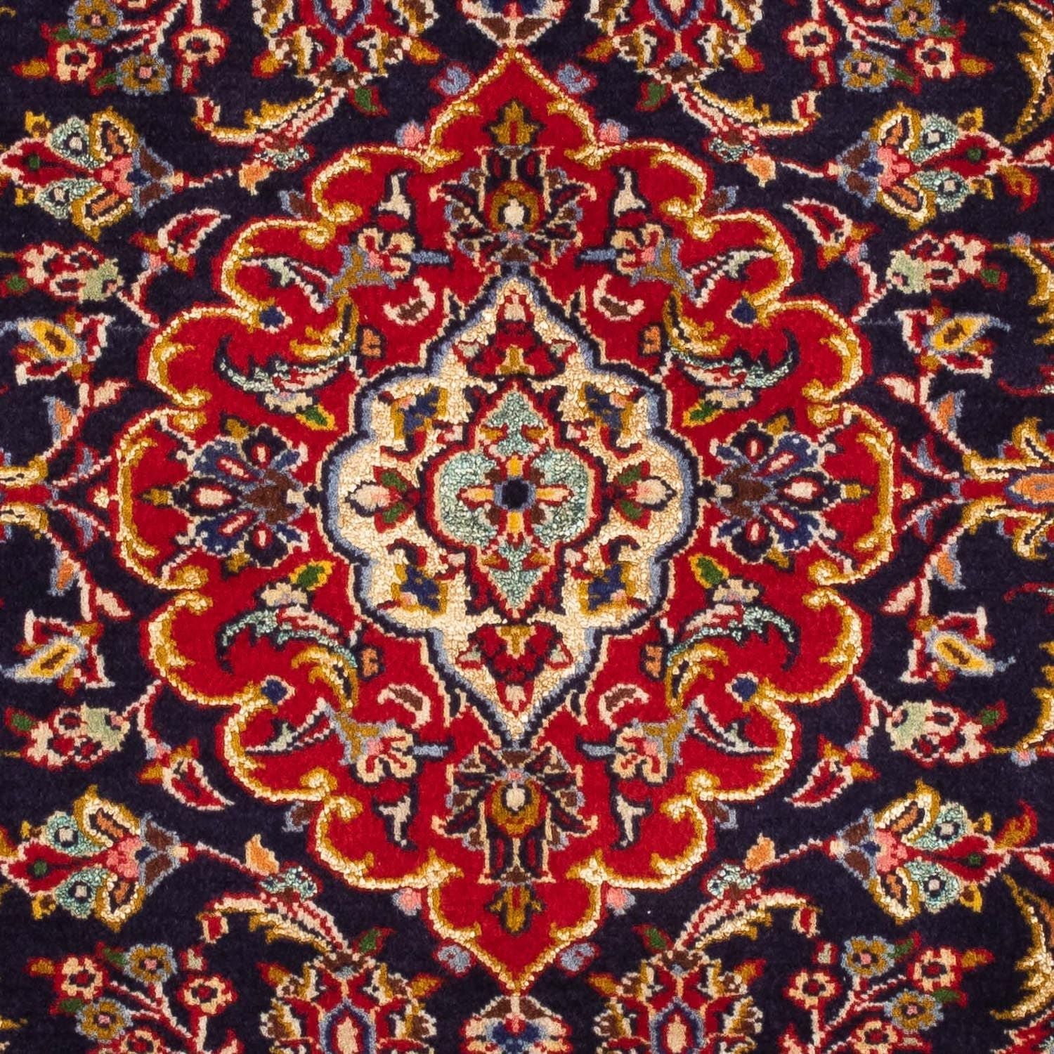Tappeto Persero - Keshan - 113 x 78 cm - blu scuro
