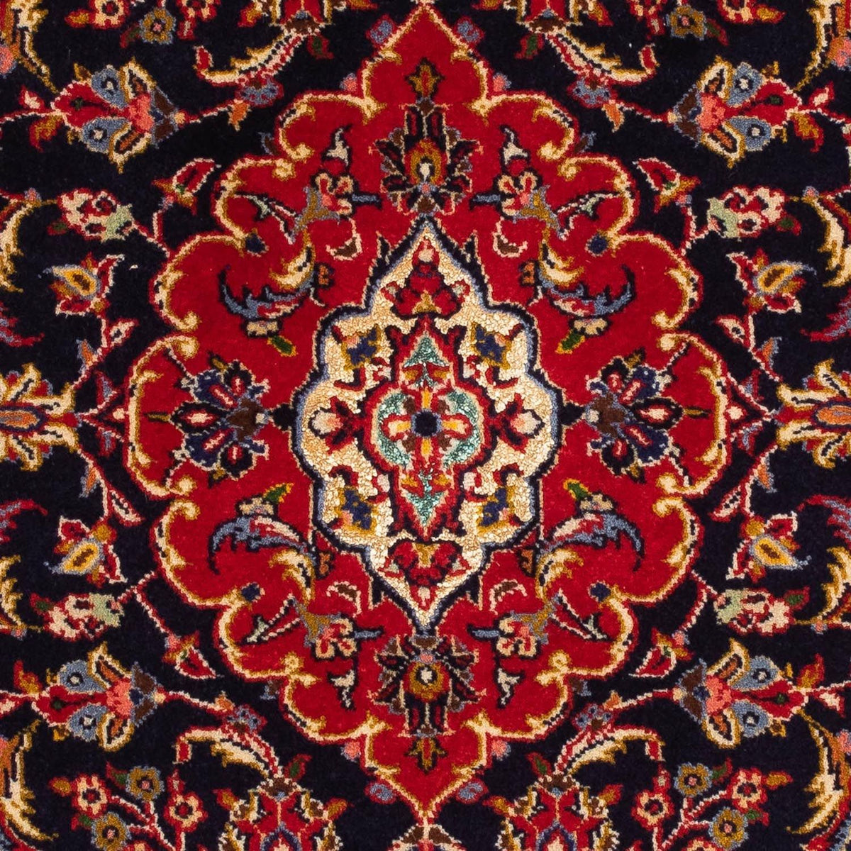 Tappeto Persero - Keshan - 116 x 80 cm - blu scuro