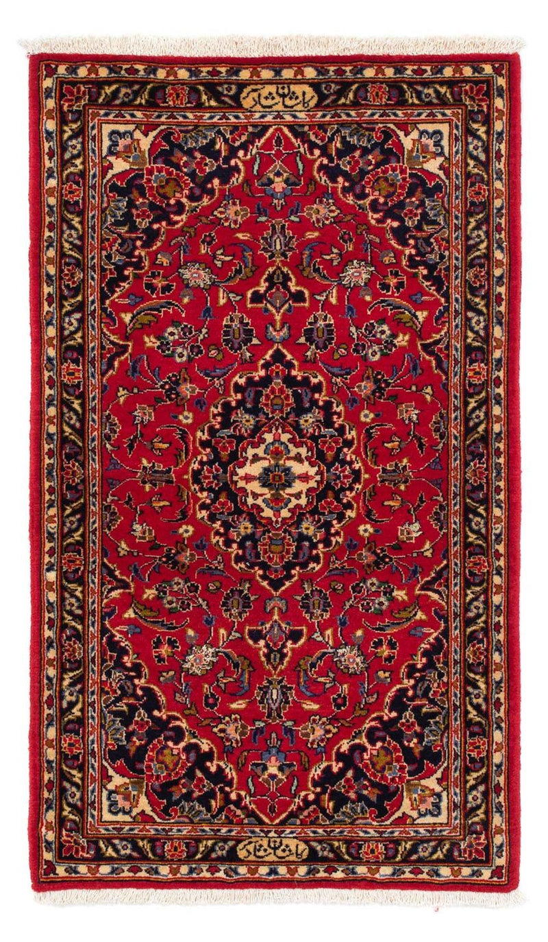 Tappeto Persero - Keshan - 126 x 70 cm - rosso scuro