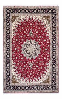Tappeto Persero - Tabriz - Reale - 318 x 205 cm - rosso scuro