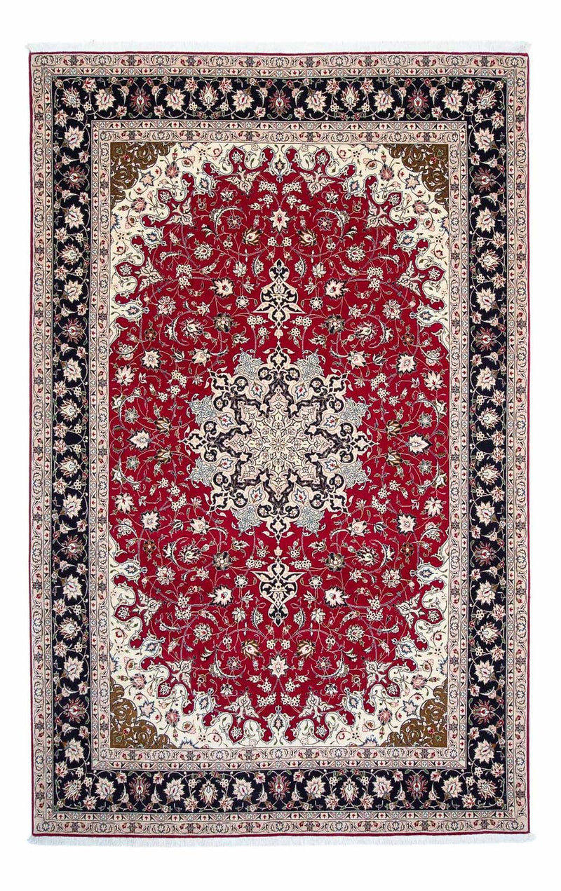 Tappeto Persero - Tabriz - Reale - 318 x 205 cm - rosso scuro