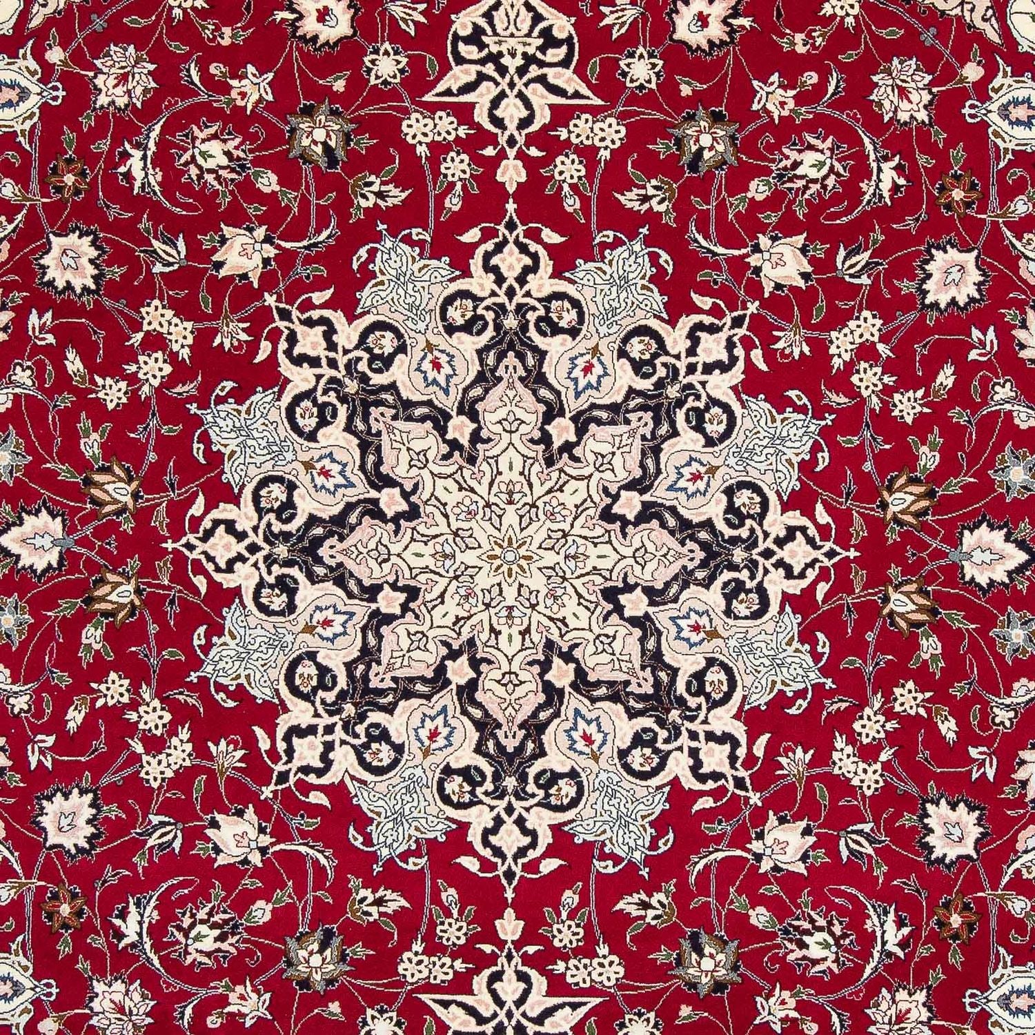 Tappeto Persero - Tabriz - Reale - 318 x 205 cm - rosso scuro