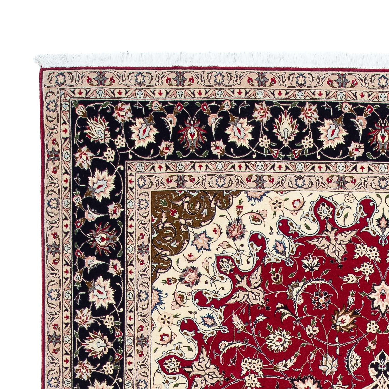Tappeto Persero - Tabriz - Reale - 318 x 205 cm - rosso scuro