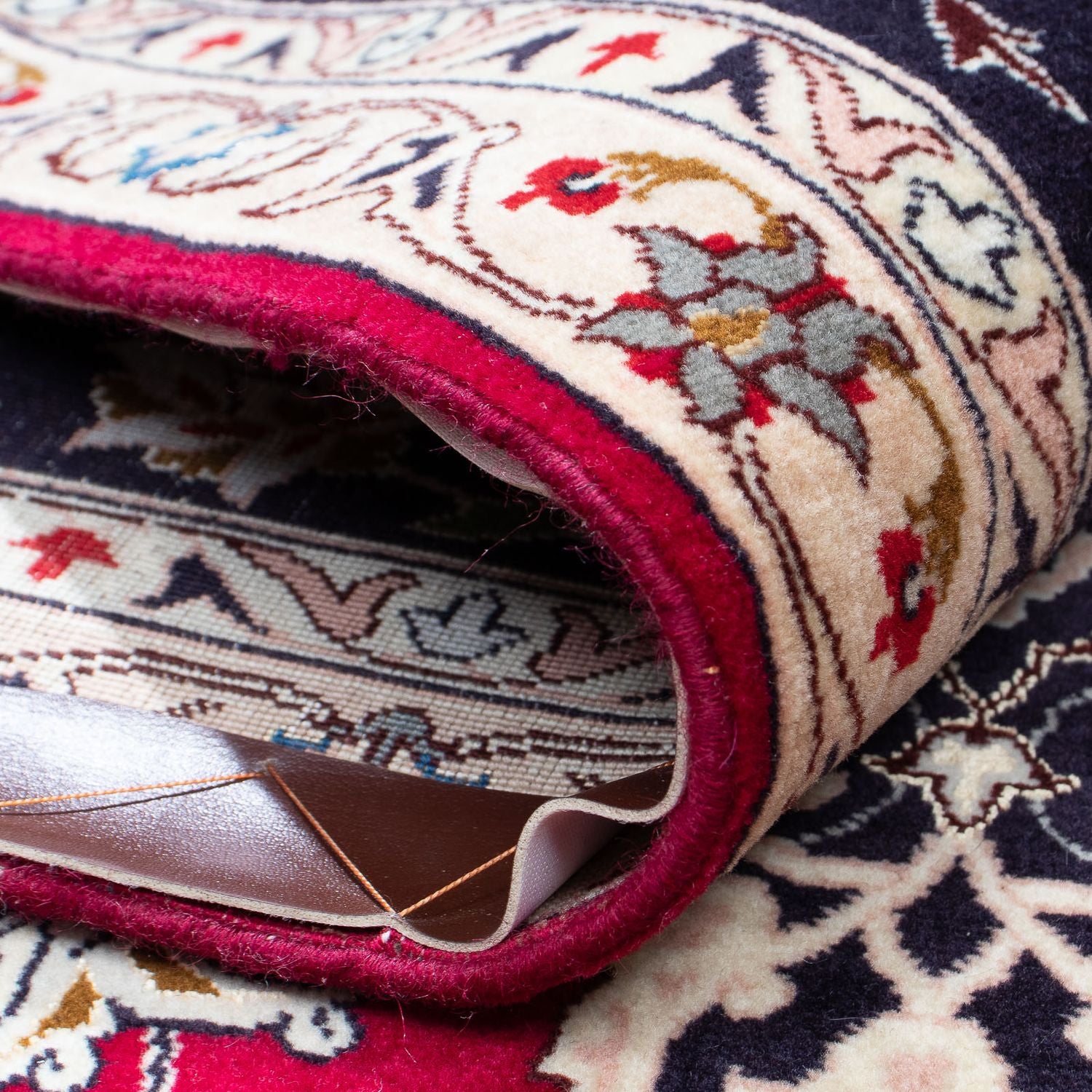 Tappeto Persero - Tabriz - Reale - 318 x 205 cm - rosso scuro