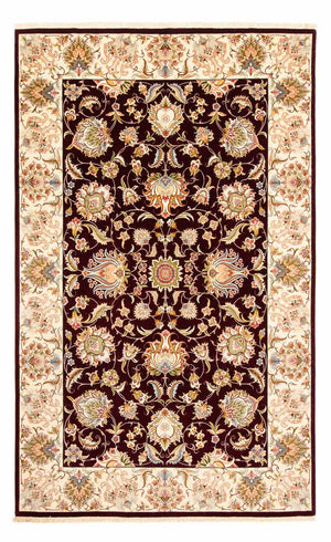 Tappeto Persero - Tabriz - Reale - 314 x 203 cm - rosso scuro