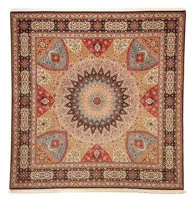 Tappeto Persero - Tabriz - Reale quadrato  - 254 x 250 cm - multicolore