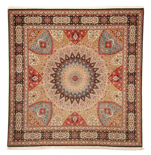 Tappeto Persero - Tabriz - Reale quadrato  - 254 x 250 cm - multicolore