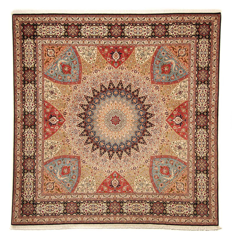 Tappeto Persero - Tabriz - Reale quadrato  - 254 x 250 cm - multicolore