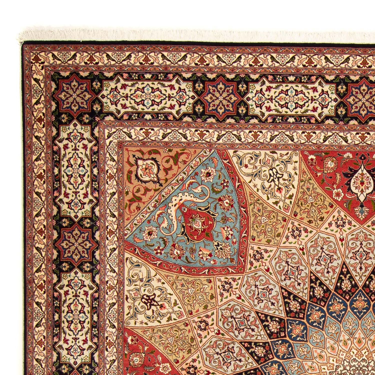 Tappeto Persero - Tabriz - Reale quadrato  - 254 x 250 cm - multicolore