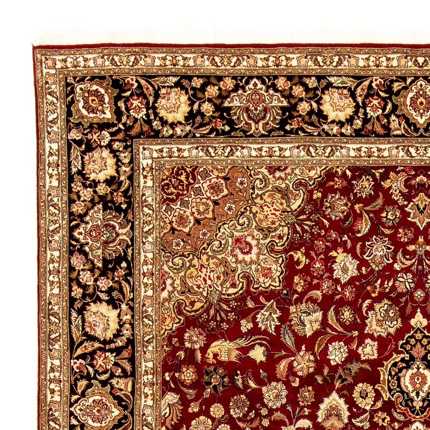 Tappeto Persero - Tabriz - Reale - 364 x 247 cm - rosso scuro