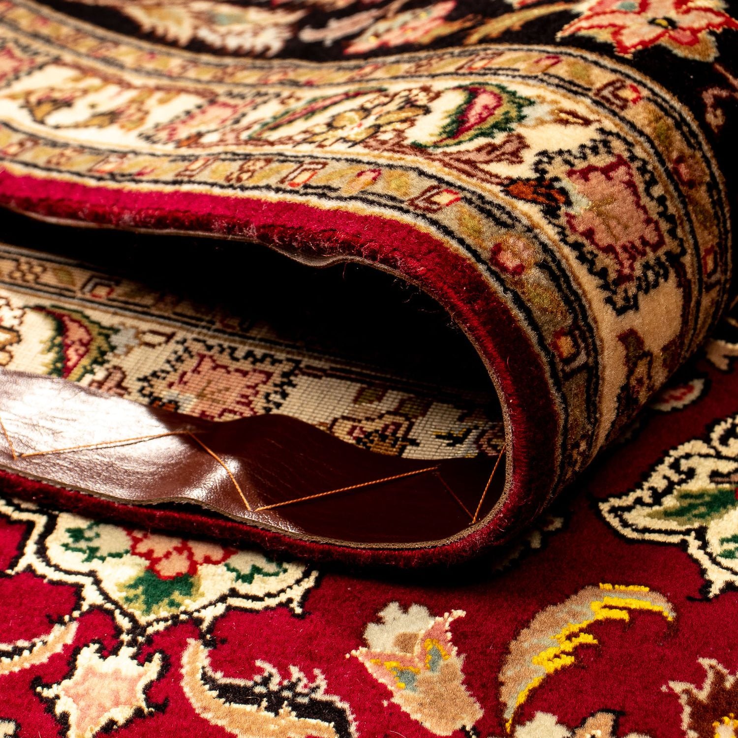Tappeto Persero - Tabriz - Reale - 364 x 247 cm - rosso scuro