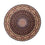 Tappeto Persero - Tabriz - Reale rotondo  - 240 x 240 cm - blu scuro