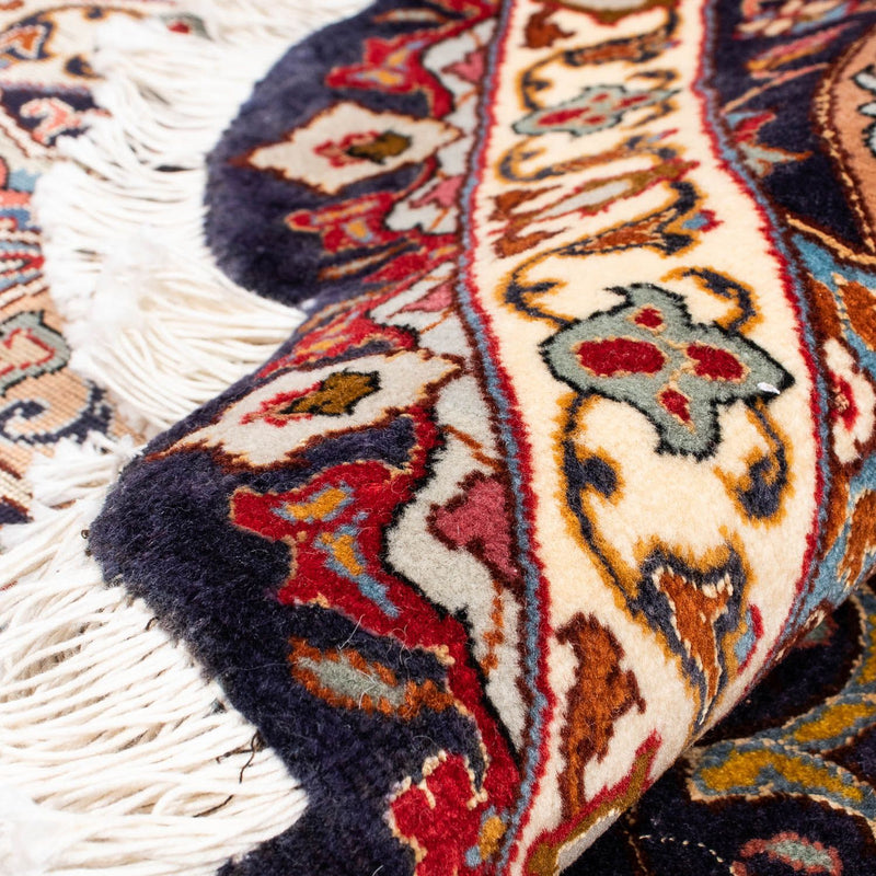 Tappeto Persero - Tabriz - Reale rotondo  - 240 x 240 cm - blu scuro