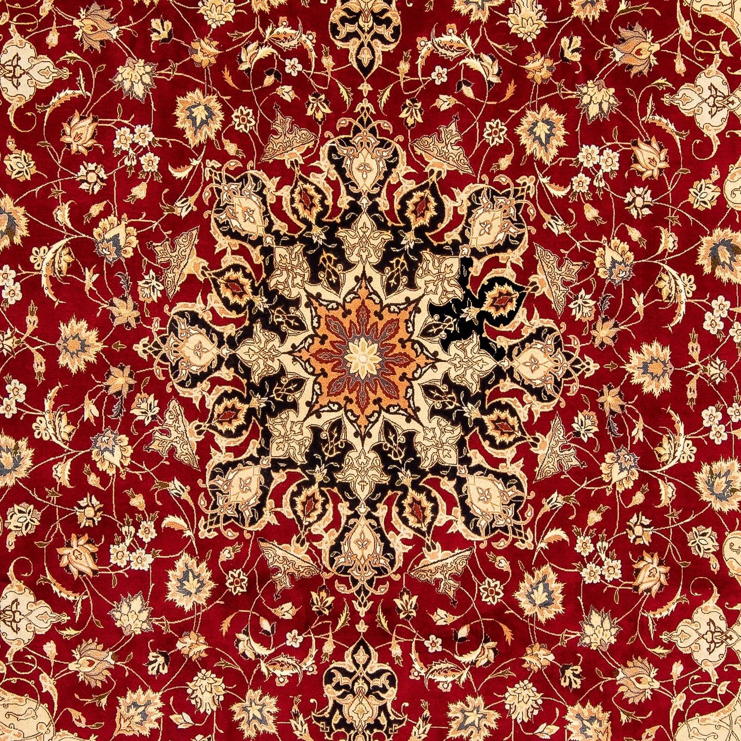 Tappeto Persero - Tabriz - Reale - 343 x 255 cm - rosso scuro