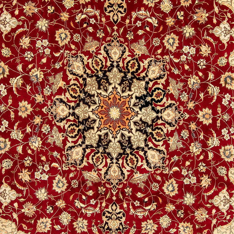 Tappeto Persero - Tabriz - Reale - 343 x 255 cm - rosso scuro