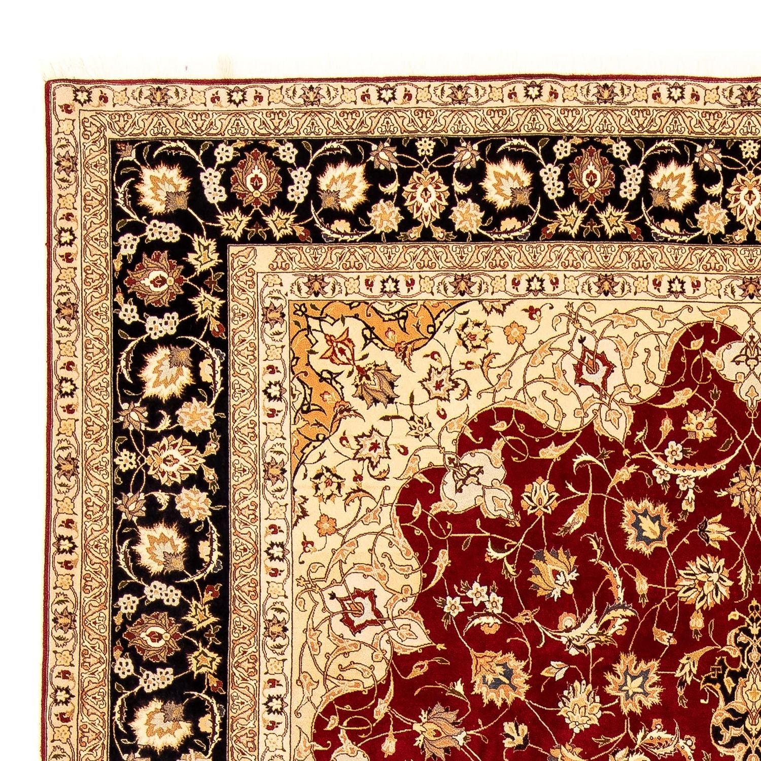 Tappeto Persero - Tabriz - Reale - 343 x 255 cm - rosso scuro