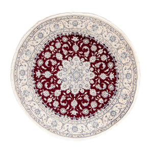 Tappeto Persero - Nain rotondo  - 245 x 245 cm - rosso scuro