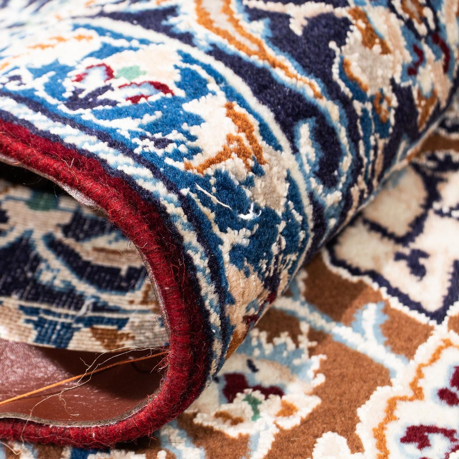 Tappeto Persero - Nain - Reale - 253 x 150 cm - blu scuro