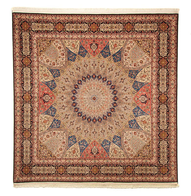 Tappeto Persero - Tabriz - Reale quadrato  - 256 x 253 cm - multicolore