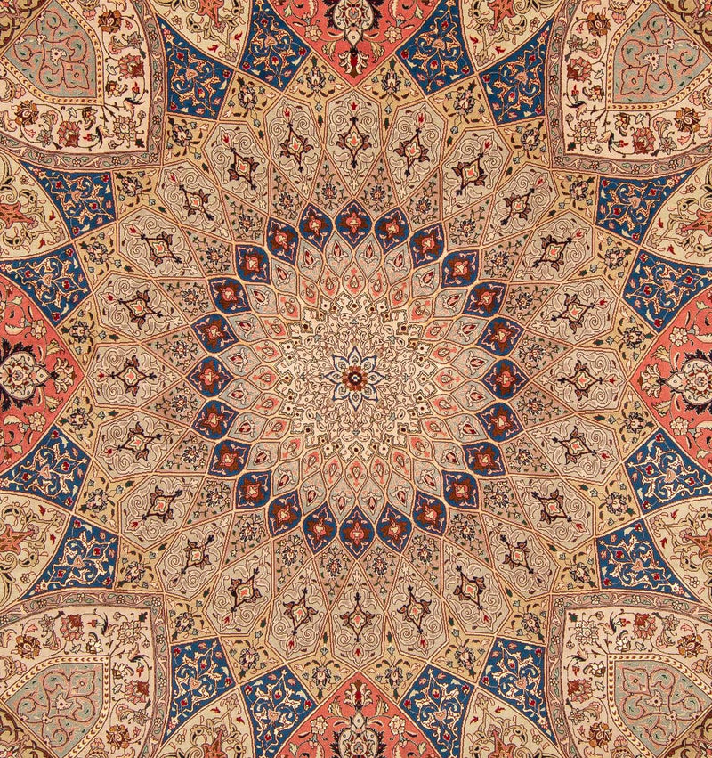 Tappeto Persero - Tabriz - Reale quadrato  - 256 x 253 cm - multicolore