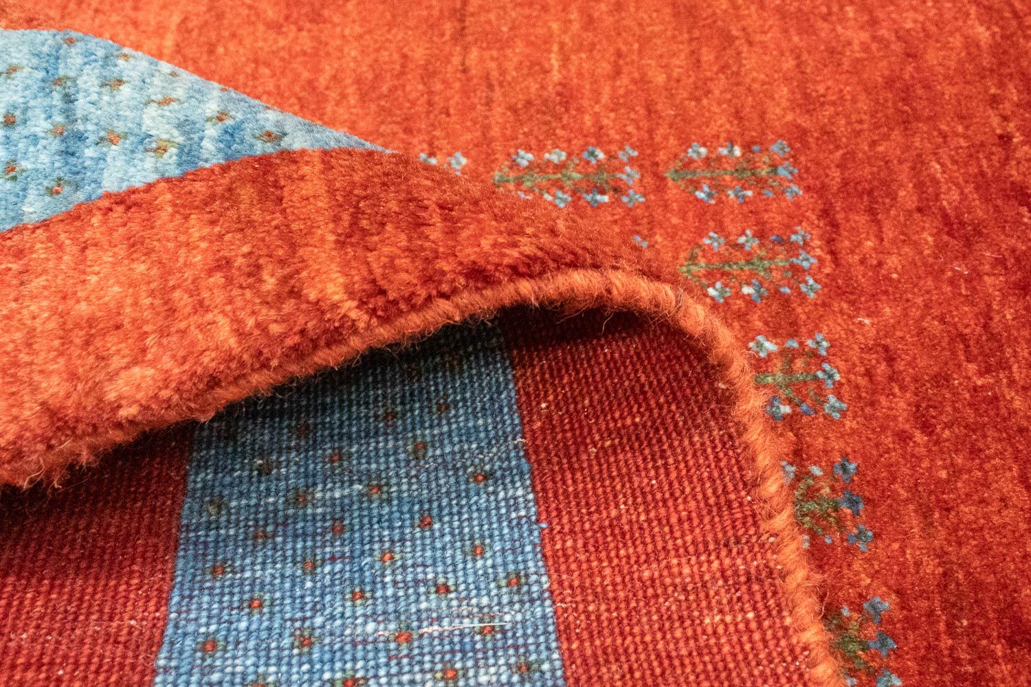 Tappeto corsia Tappeto Gabbeh - Loribaft Persero - 174 x 88 cm - rosso